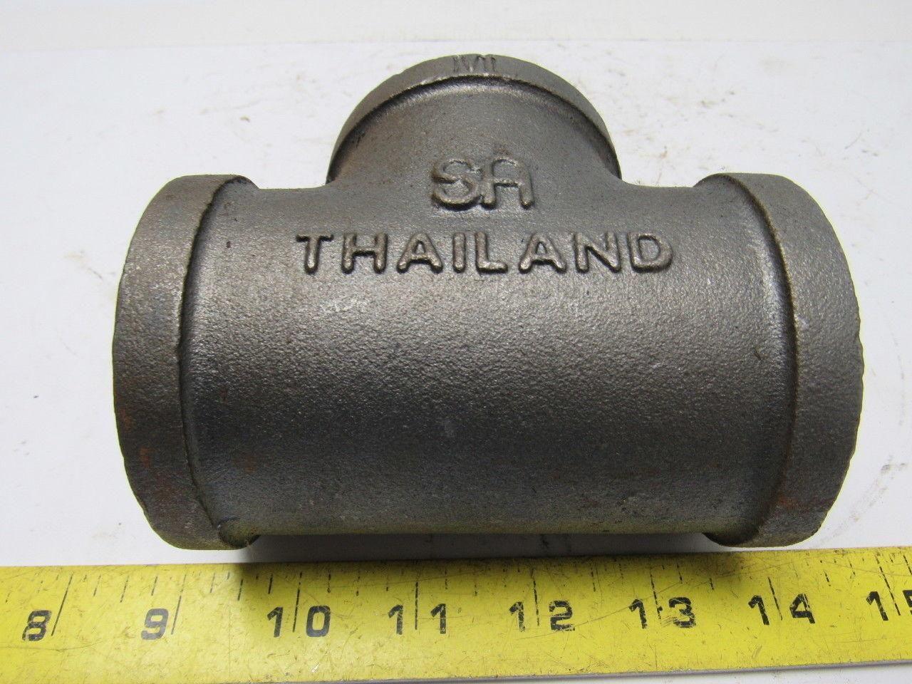 2" Malleable Iron Tee Fitting lot of 23