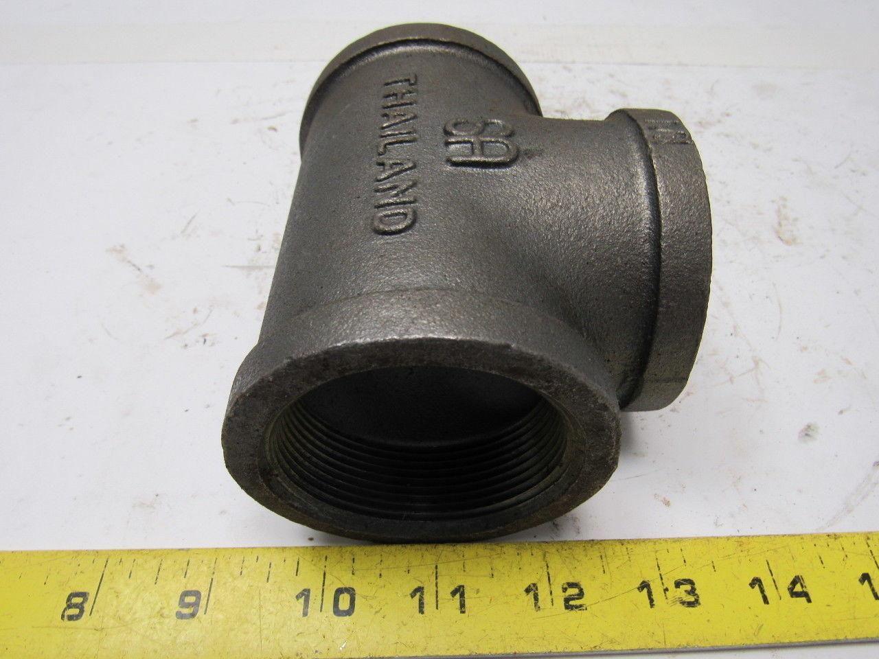 2" Malleable Iron Tee Fitting lot of 23