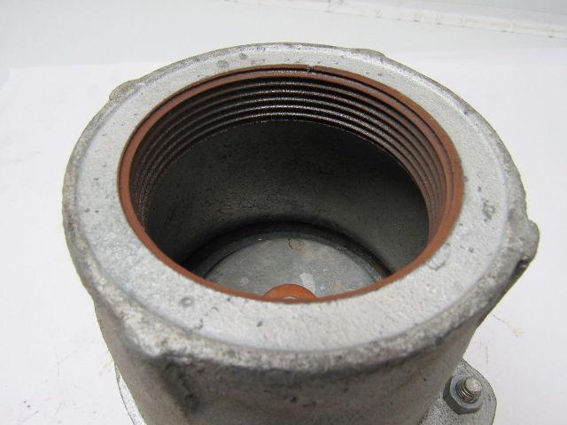 Cast Iron Roof Drain w/ Interior Valve 3" Threaded Base