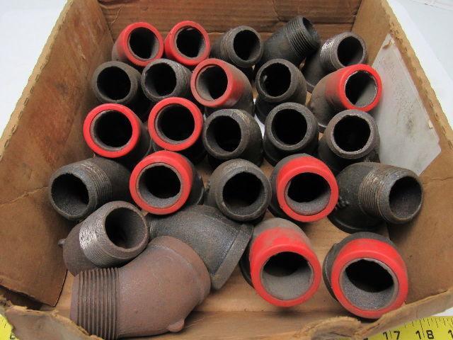 1-1/2" Black Malleable 45 Degree Street Elbow Lot Of 25