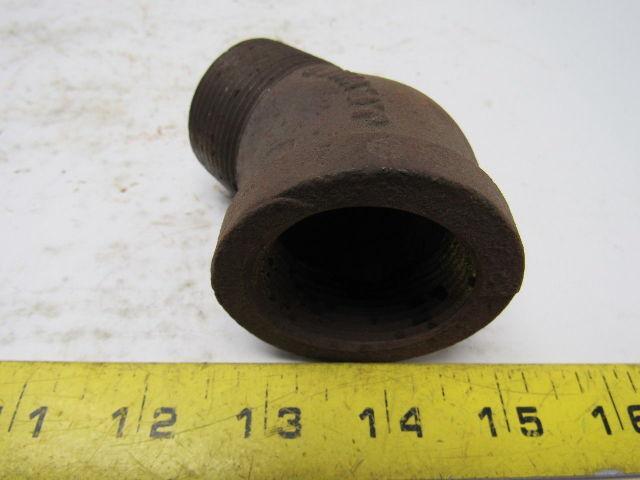 1-1/2" Black Malleable 45 Degree Street Elbow Lot Of 25