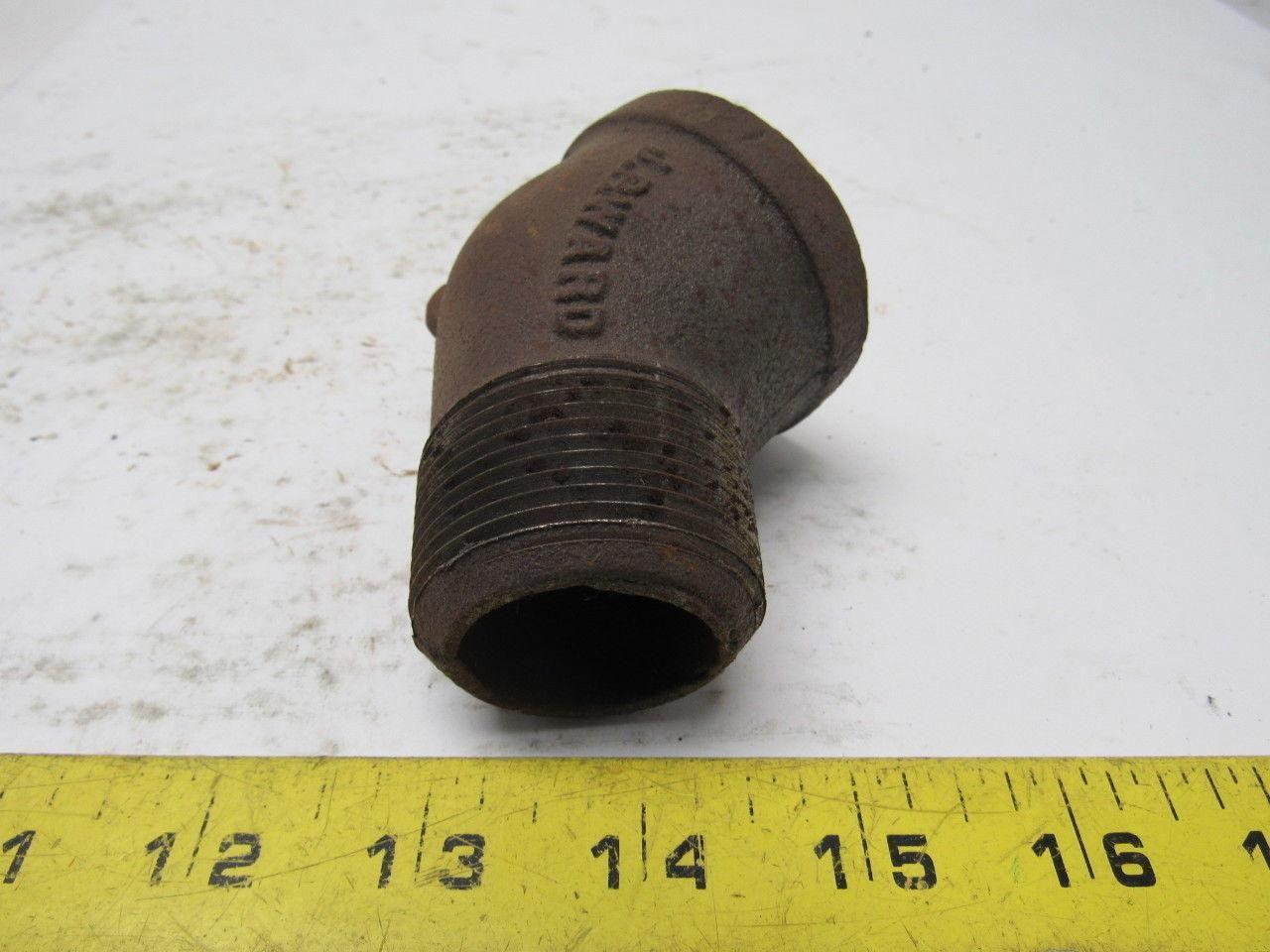 1-1/2" Black Malleable 45 Degree Street Elbow Lot Of 25
