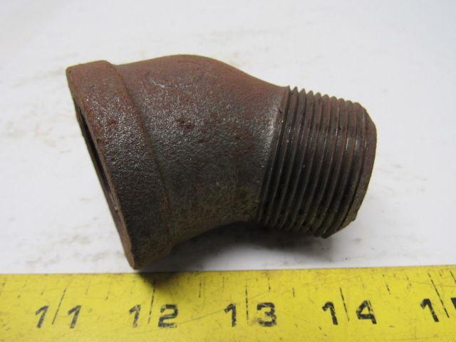 1-1/2" Black Malleable 45 Degree Street Elbow Lot Of 25