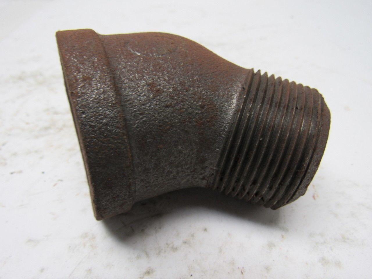 1-1/2" Black Malleable 45 Degree Street Elbow Lot Of 25
