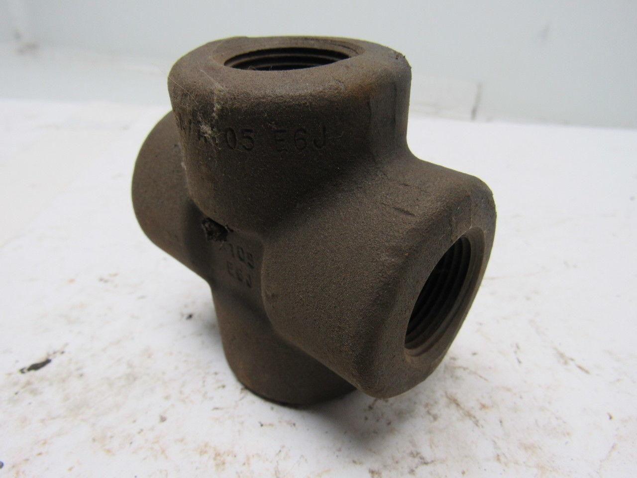 Penn B16 E6J 3/4" 3M SA/A105 Malleable Iron Cross Fitting .455" Thick Wall
