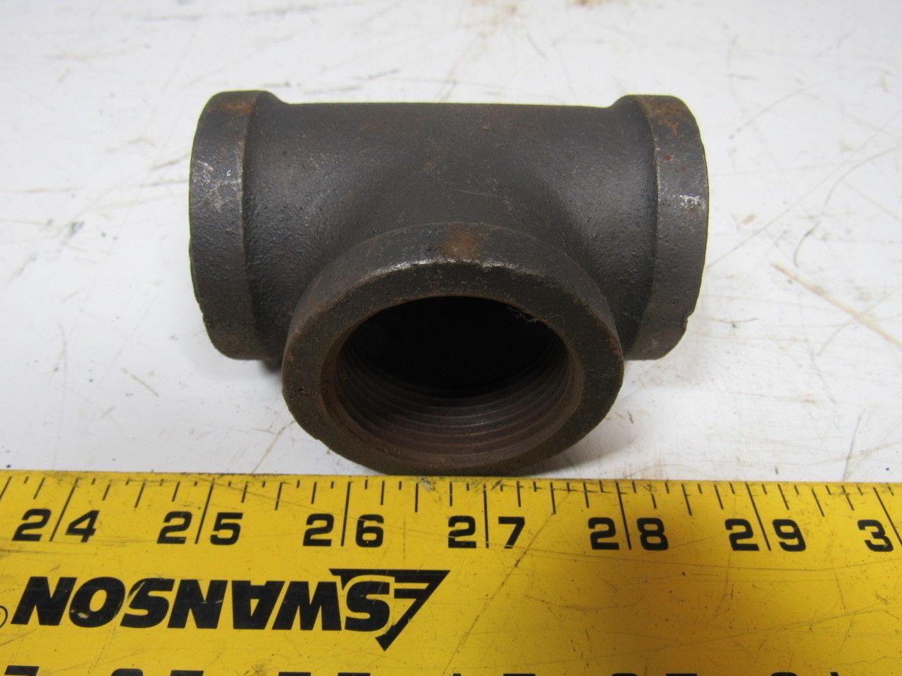 1-1/4" Malleable Iron Tee Fitting Lot of 20