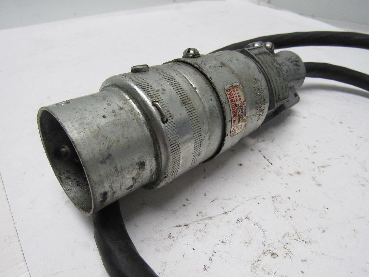 Russellstoll SKP9GC Ever-Lock 9 Pin Plug 20A 250VDC 600 VAC