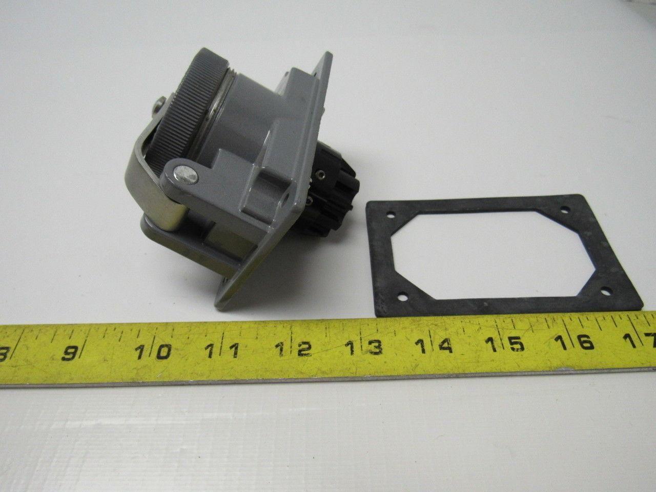 SKWR4G Russellstoll 20 Amp 600V Female Electric Receptacle 4 Wire 3 Pole