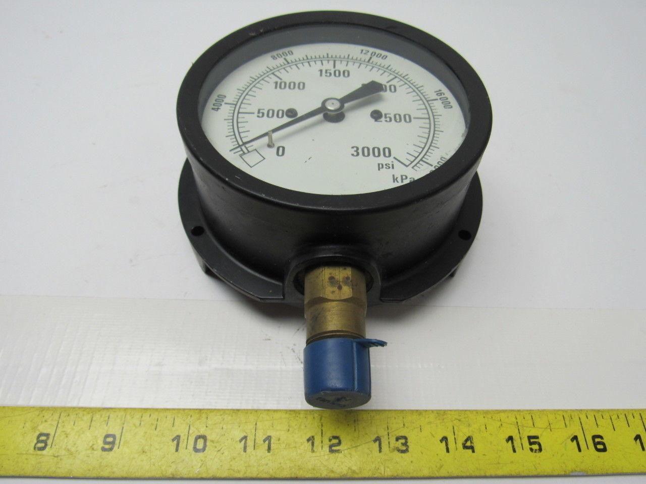 MarshallTown 90748 0-3000 PSI Pressure Gauge 1/2" Npt