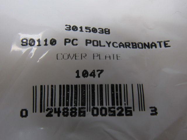 3015038 90110 Polycarbonate90x110x5mm Cover Plate Lot of 3 NEW!