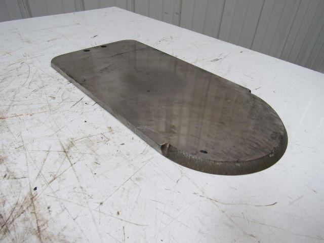8" Stainless Steel Round Flange T Bar Maintenance Slide Gate Valve 18-1/2" OAL