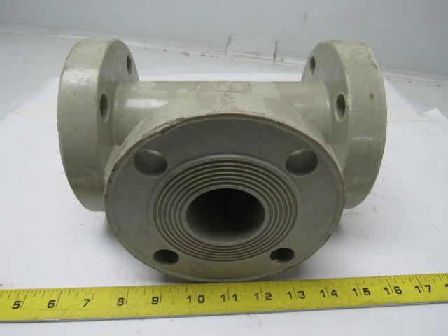 Fibercast 275FX2 CL/Vinyl Ester Heavy Duty Bolt On Flanged Pipe Tee 2" ID