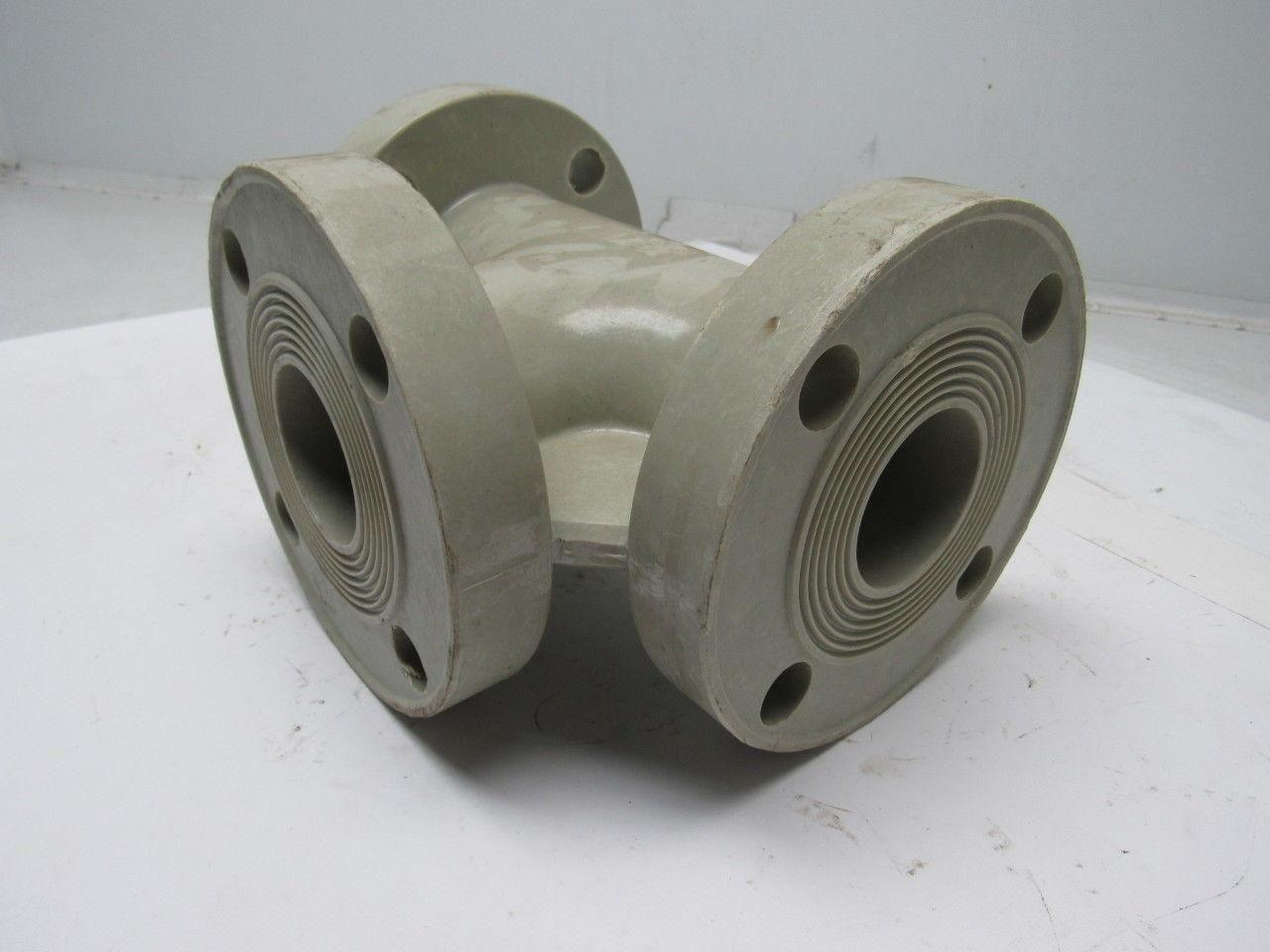 Fibercast 275FX2 CL/Vinyl Ester Heavy Duty Bolt On Flanged Pipe Tee 2" ID
