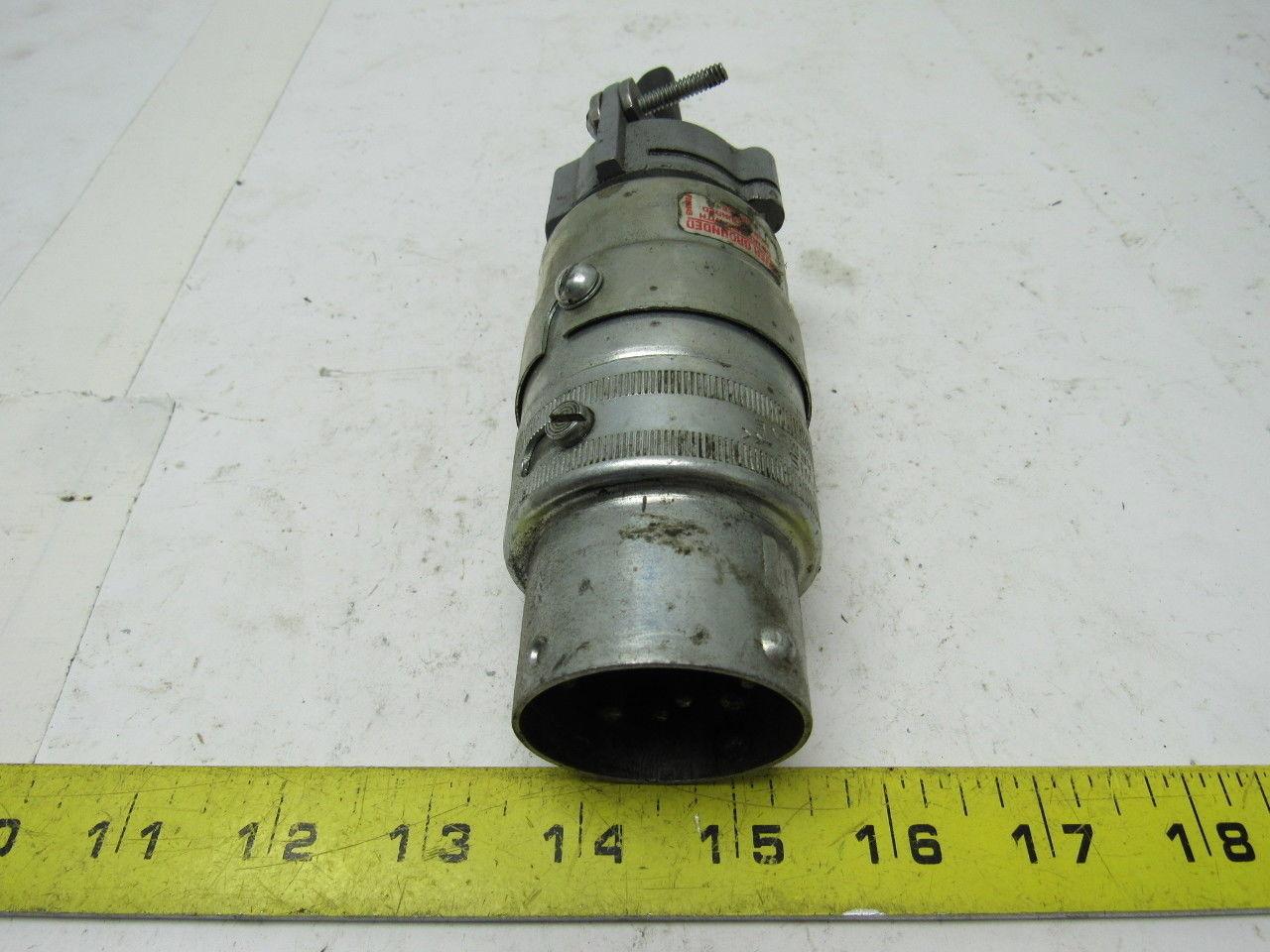 R&S Everlok RE-20097 600 VAC/250 VDC 20 AMP 9 POLE 12 WIRE Twist Lock Plug