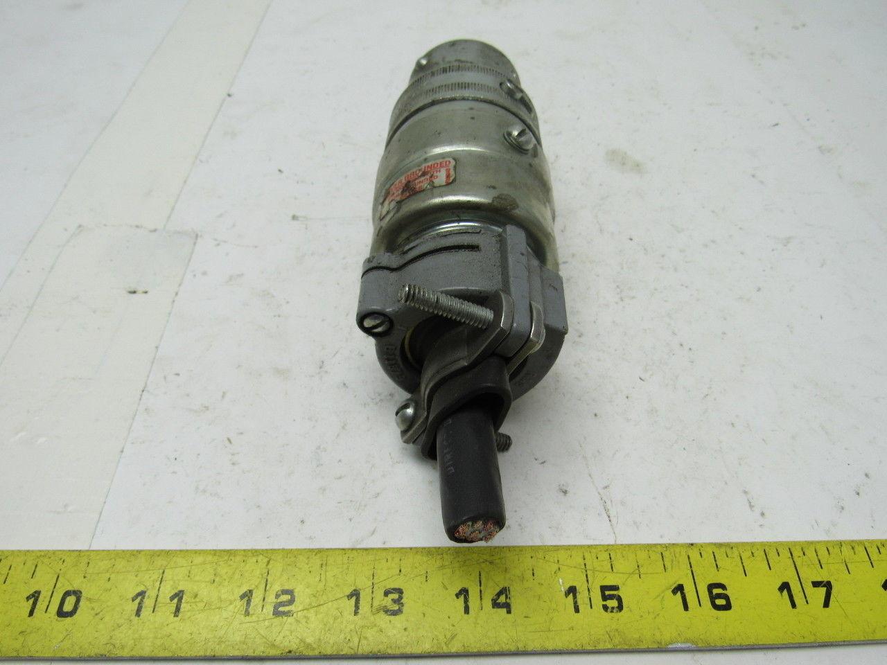 R&S Everlok RE-20097 600 VAC/250 VDC 20 AMP 9 POLE 12 WIRE Twist Lock Plug