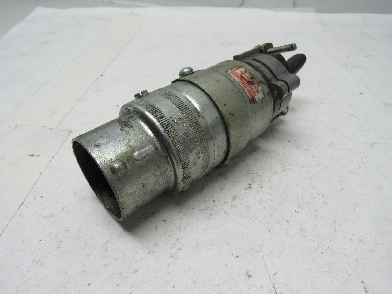 R&S Everlok RE-20097 600 VAC/250 VDC 20 AMP 9 POLE 12 WIRE Twist Lock Plug