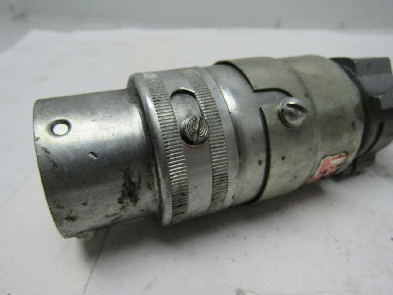 R&S Everlok RE-20097 600 VAC/250 VDC 20 AMP 9 POLE 12 WIRE Twist Lock Plug