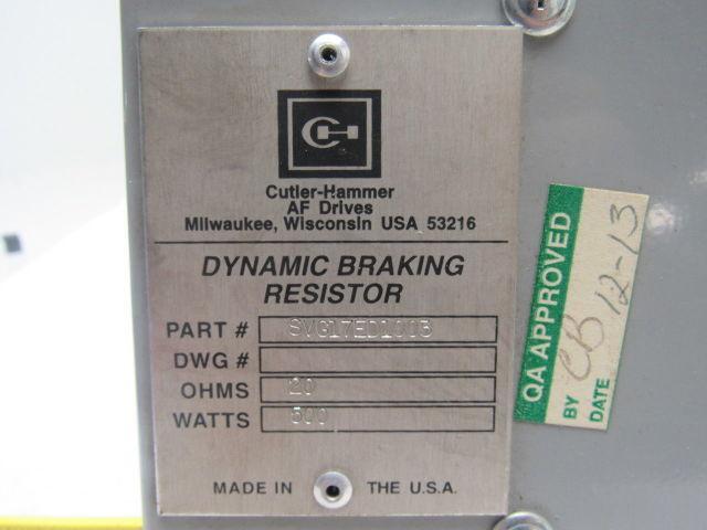 Cutler Hammer SVG17ED1003 Dynamic Braking Resistor 20 Ohms 500 Watt