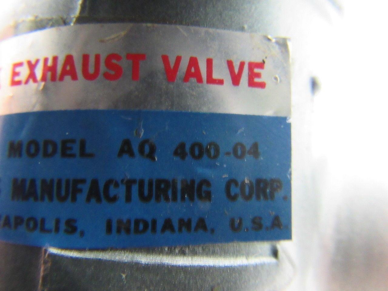 Systems Manufacturing AQ 400-04 Quick Exhaust Valve 1/2" NPT Ports