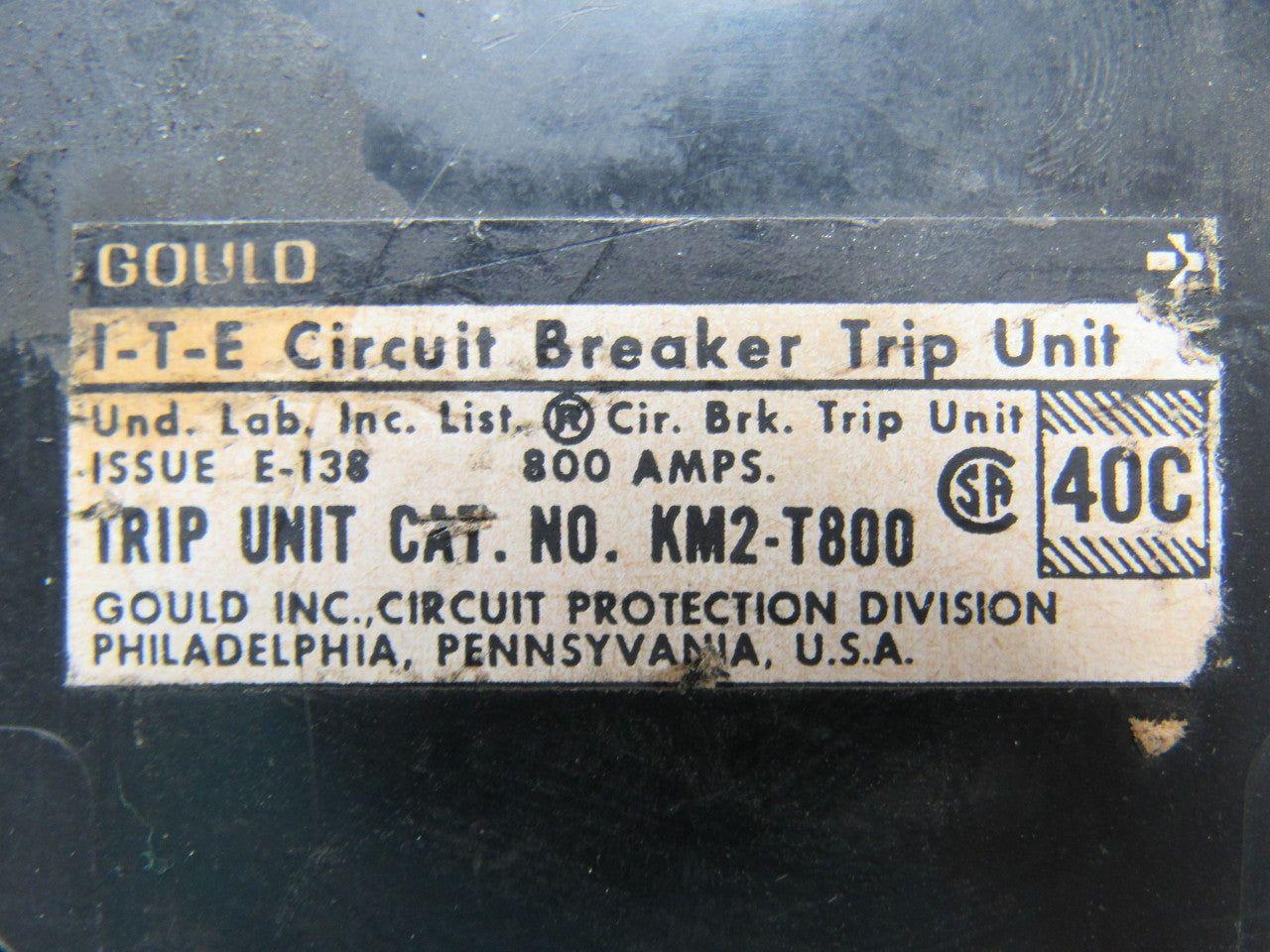 ITE KM2-T800 800 Amp Bolt on Circuit Breaker 600VAC 2 Pole