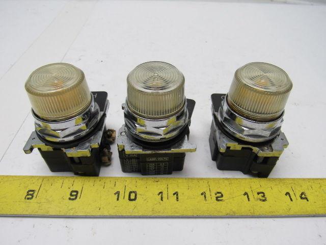 Cutler Hammer 10250T/91000T LED Pilot Indicator Light Module Lot Of 3