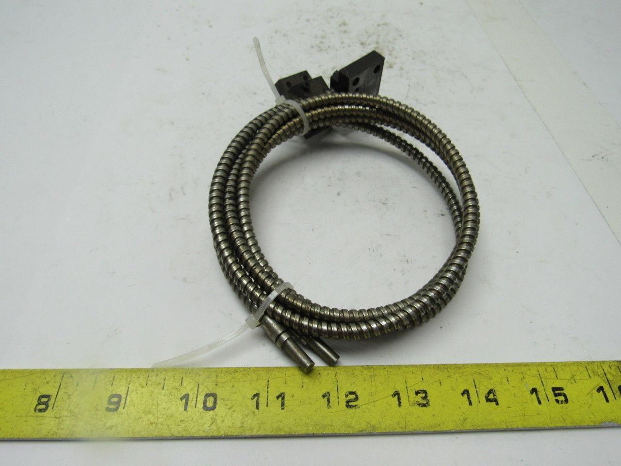Banner IR23S Terminated Single Fiberoptic Glass Through Beam Block Lot of 2