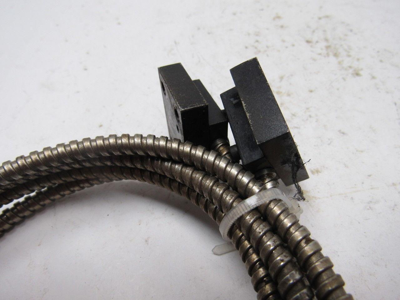 Banner IR23S Terminated Single Fiberoptic Glass Through Beam Block Lot of 2