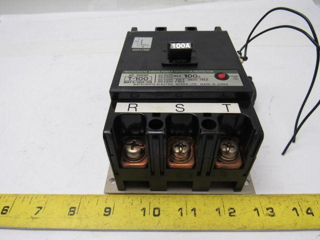 MATSUSHITA T-100 3P 100AF HITACHI SEIKI HT20SII Thyristor 100 A Circuit Breaker