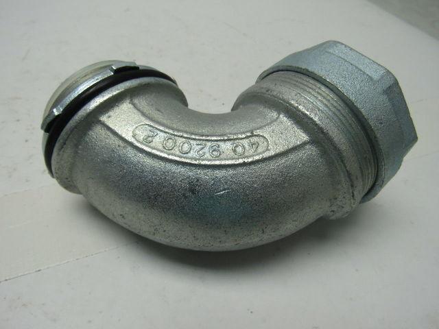 O-Z GEDNEY 4Q-9200T Steel 90 Degree Liquidtight Connector Lot Of 2