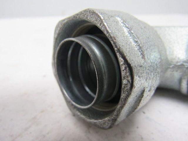 O-Z Gedney 4Q-9100 1" Malleable Iron 90 Degree Liquidtight Connector Lot Of 4
