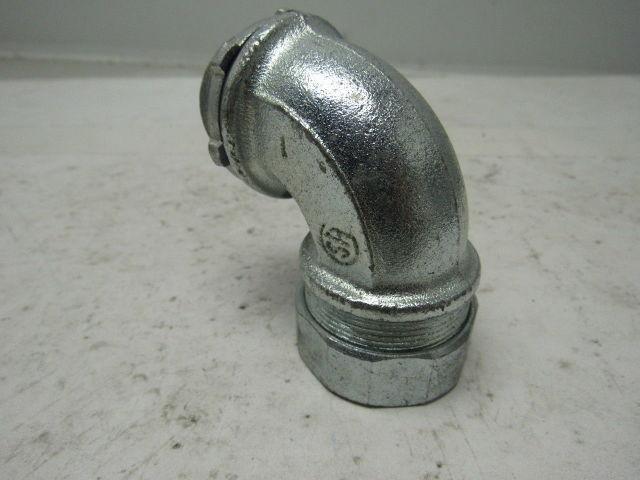 1" Malleable Iron 90 Degree Liquidtight Connector Lot Of 5