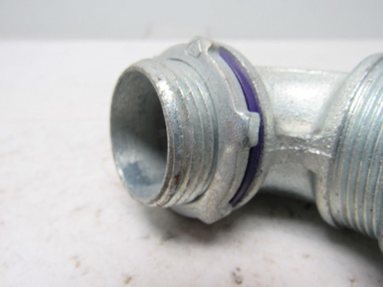1" Malleable Iron 90 Degree Liquidtight Connector Lot Of 5