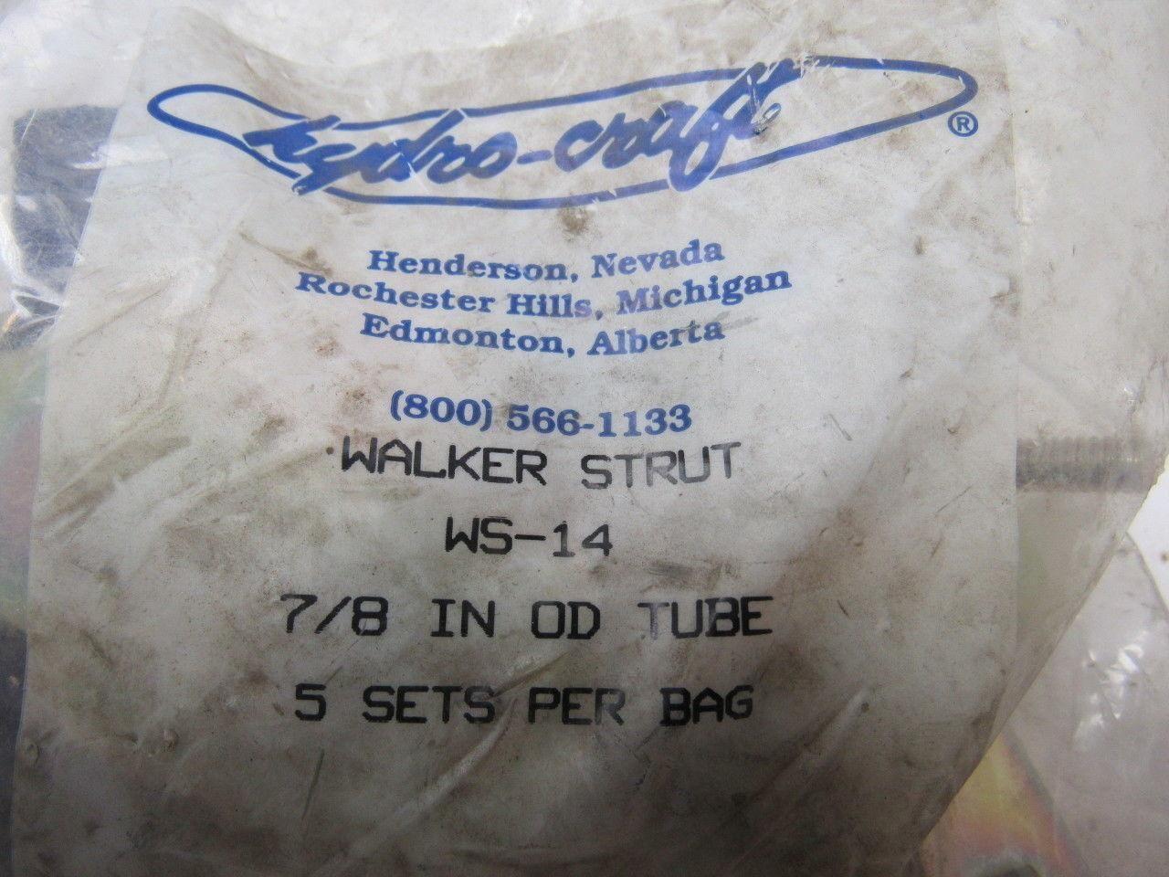 Hydro-craft WS-14 Walker Strut Channel Mount Tubing Clamp 7/8" Bag of 5 Sets