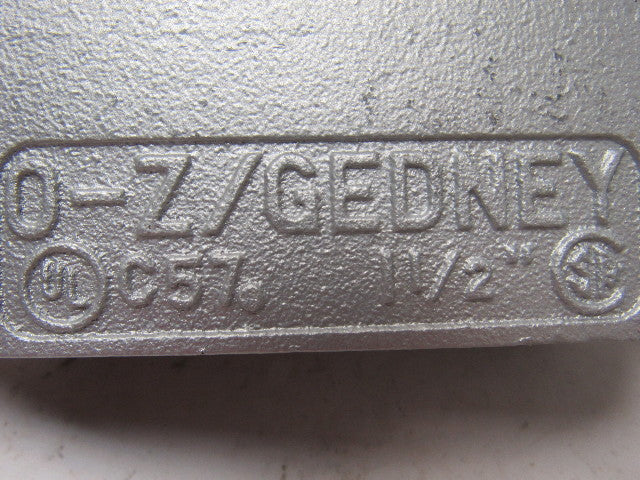 OZ GEDNEY C57 1-1/2" CONDUIT BODY FORM 7 LOT TYP C GRAY IRON LOT OF 2