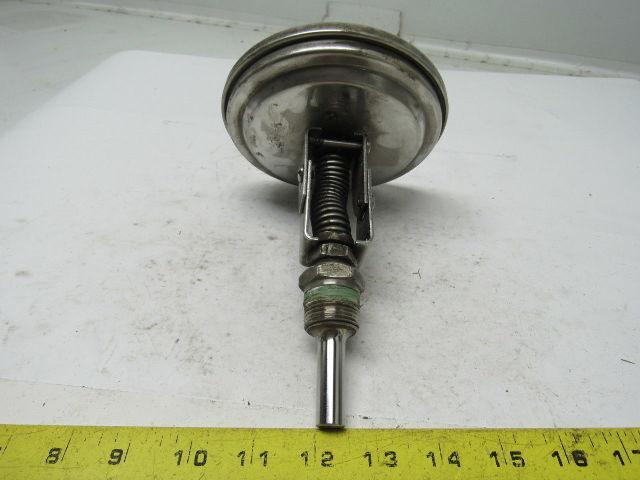 Eisenmann CR5011H 5" Stainless Steel Bimetal Dial Thermometer w/Adjustable Stem
