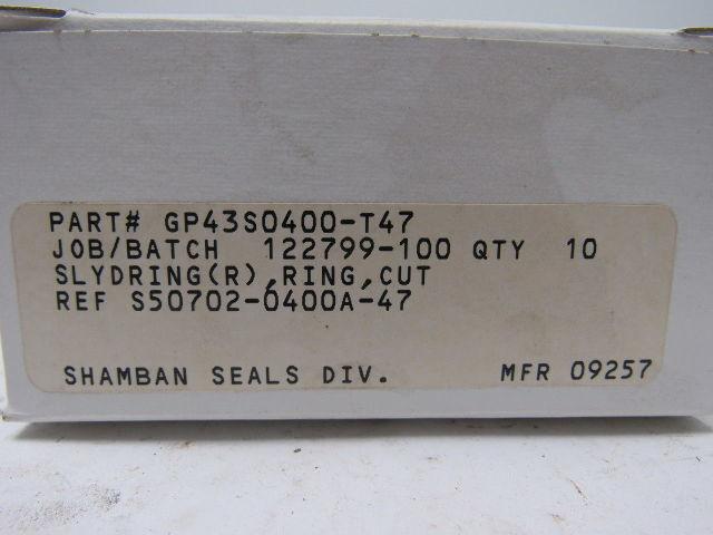 Shamban Seals GP43S0400-T47 Slydring Cut Lot of 10