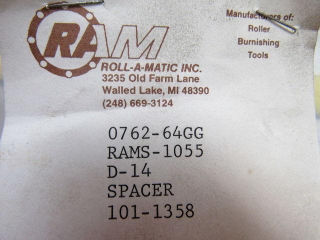 RAM 101-1358 Roll-A-Matic Burnishing Spacer Lot of 2