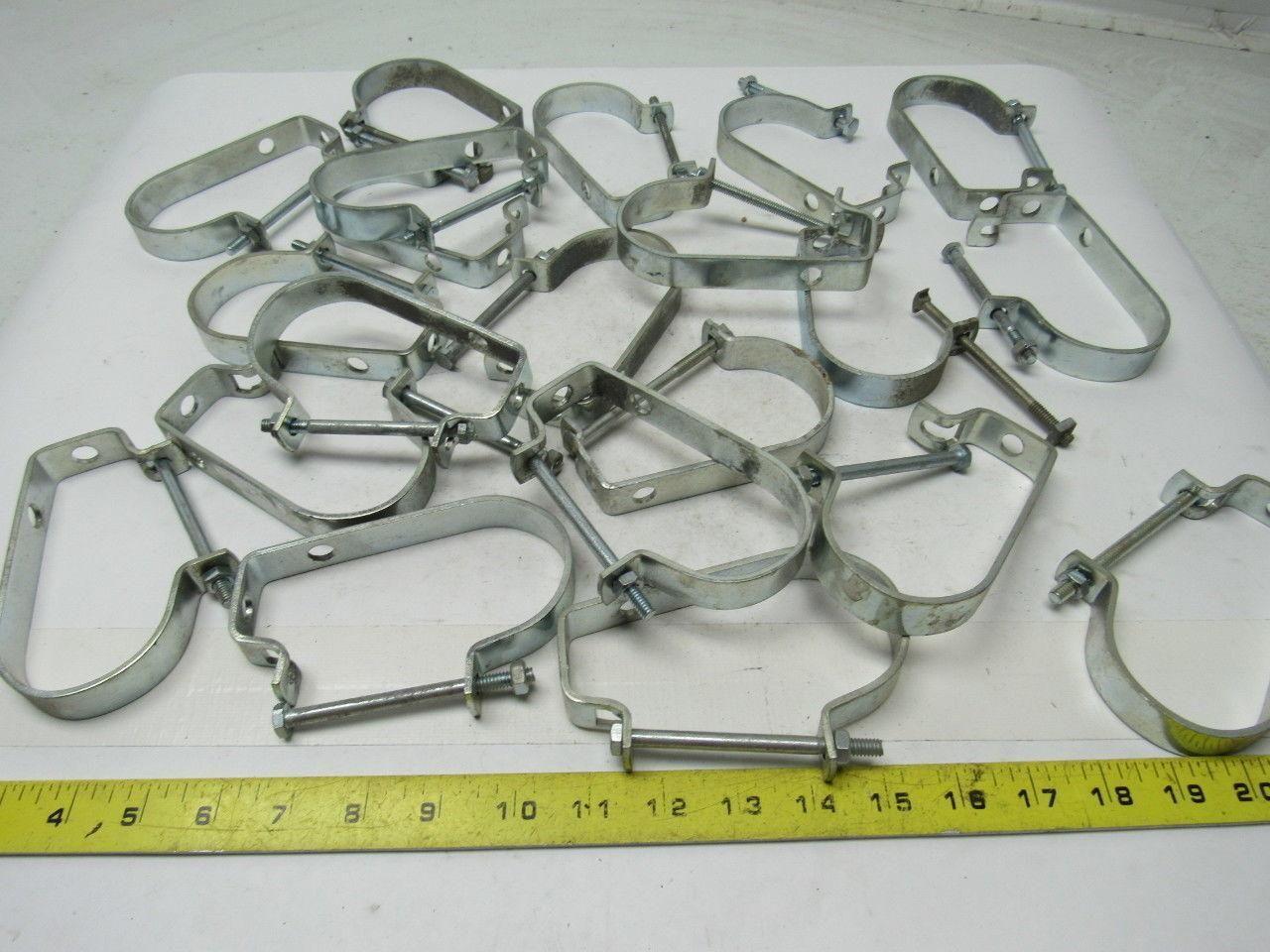 2" Steel Conduit Hanger J - Type 3/8" Rod Lot of 21