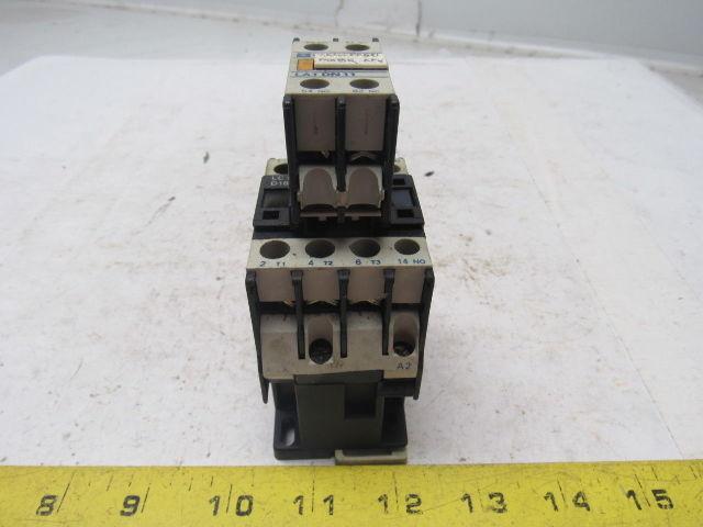 Telemecanique LC1D1810 4 Pole Contactor 230V W/LA1DN11 Auxiliary Contact Block