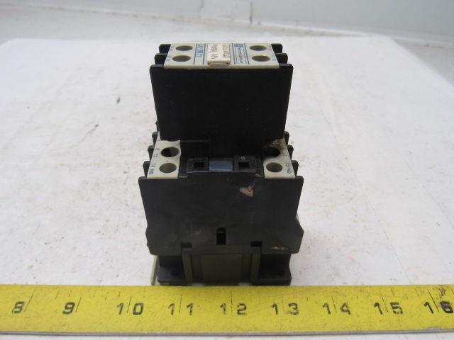 Telemecanique LC1D1810 4 Pole Contactor 230V W/LA1DN11 Auxiliary Contact Block