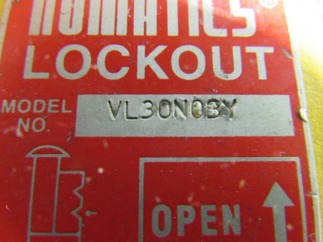 Numatics VL30N03Y Manual Lockout Valve 3/8" NPTF In/Out & Exhaust