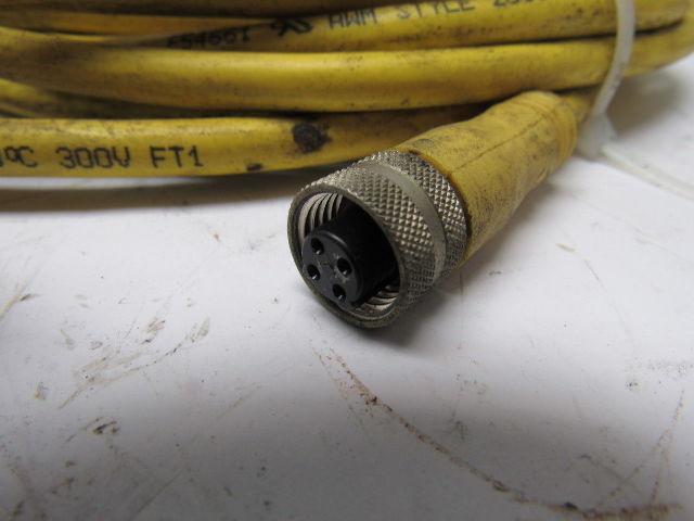 A-B Allen Bradley 889R-F4AEA-10 Ser. A AC Micro QD / M12 Cordset Straight Female