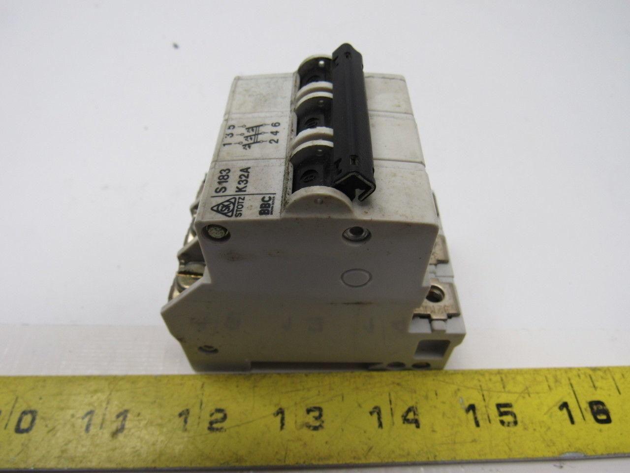 StotZ BBC S 183 K32A 32 Amp 3 Pole Circuit Breaker