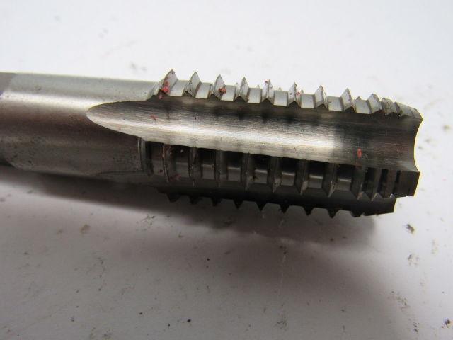 Cleveland 64111 1/2-14 HSGT NPTF 5F MH INT Straight 4 Flute Bottoming Tap