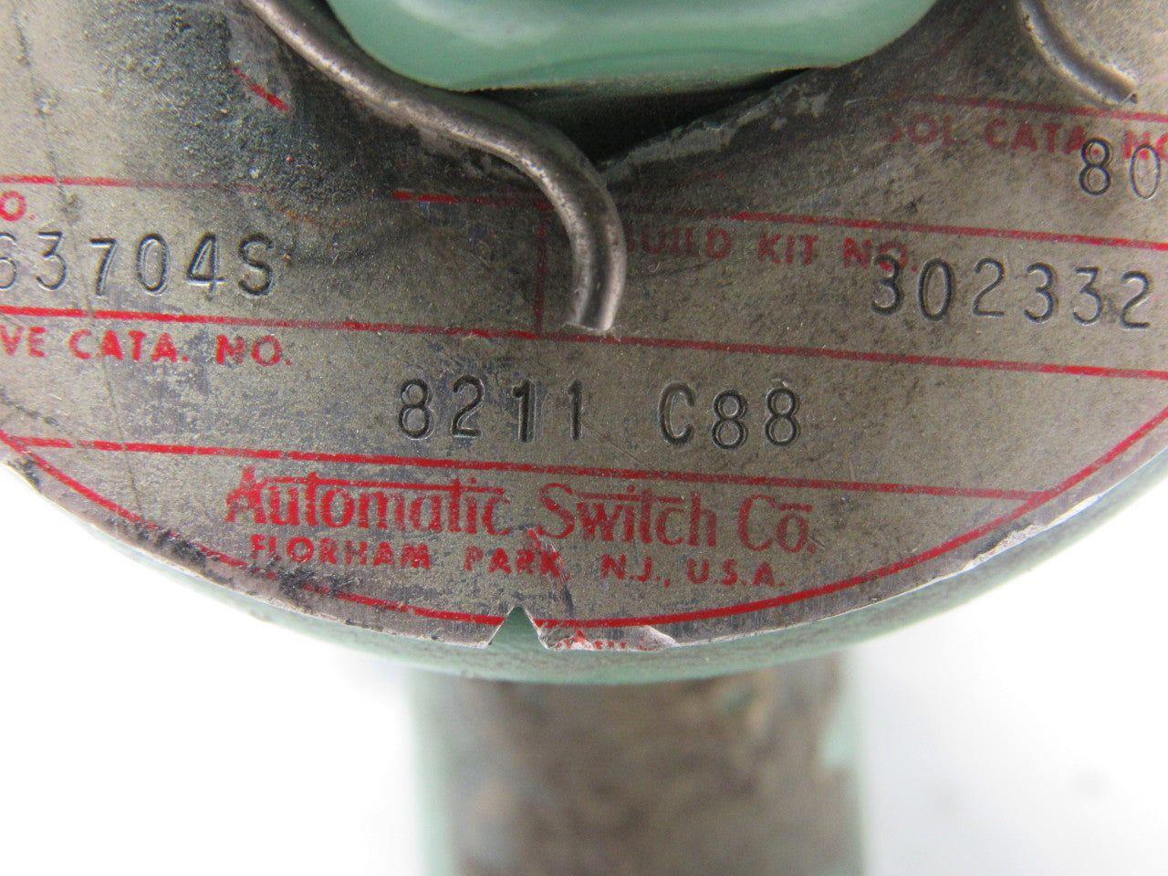 ASCO RED HAT 8211 C88 Valve Solenoid 3/4" 50/60Hz 110/120V 125 PSI