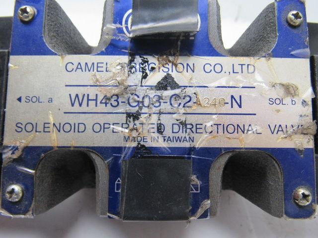 Camel Precision WH43-G03-C2-A240 Solenoid Operated Directional Valve 240V Coil