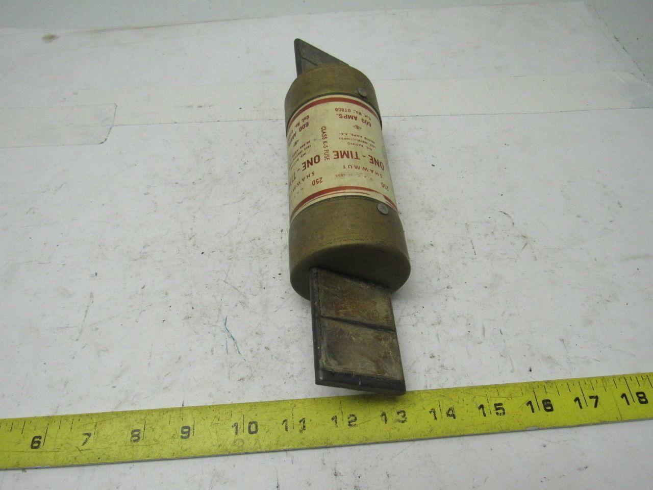 Gould Shawmut OT600 One-Time 600 Amp Fuse 250V Lot of 3