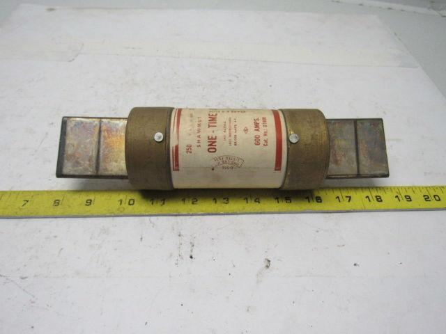 Gould Shawmut OT600 One-Time 600 Amp Fuse 250V Lot of 3