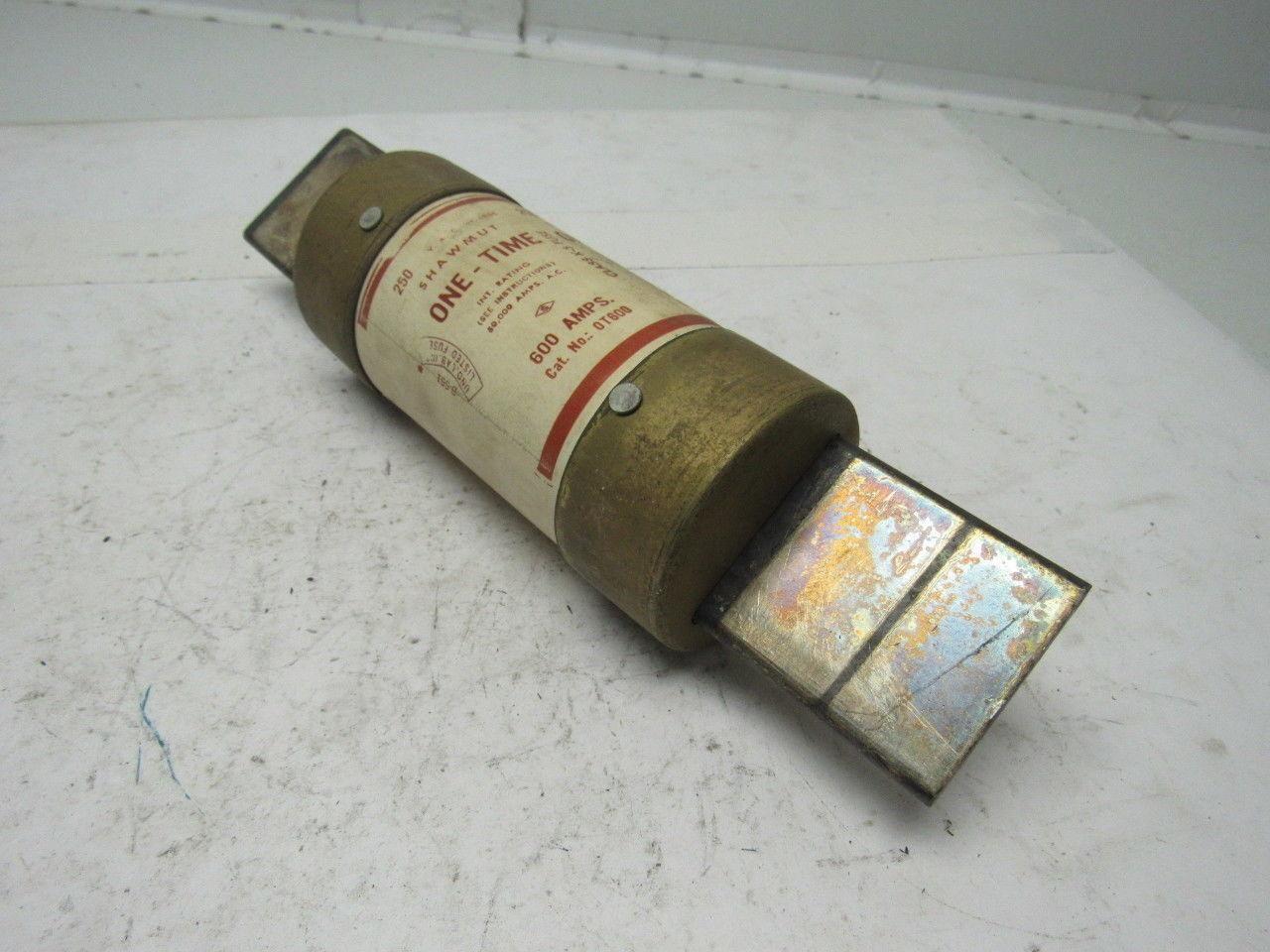Gould Shawmut OT600 One-Time 600 Amp Fuse 250V Lot of 3