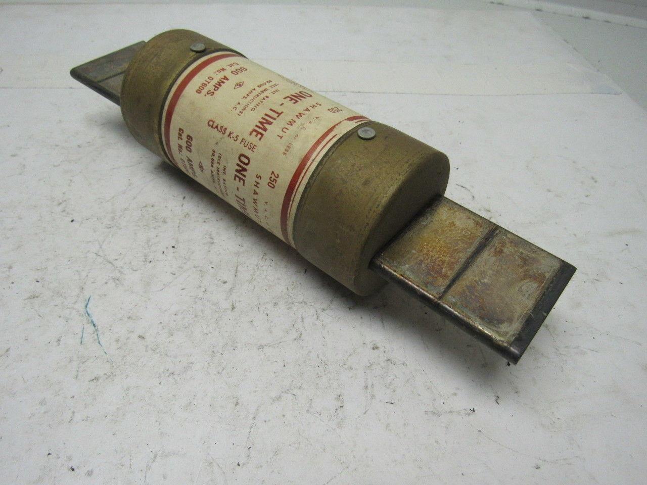 Gould Shawmut OT600 One-Time 600 Amp Fuse 250V Lot of 3